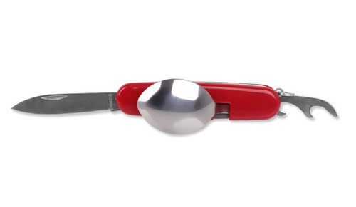 BCB - Niezbędnik Składany Folding KFS Clip Set - Stal nierdzewna - Czerwony - CN223