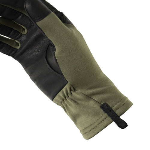 Helikon - Rękawice taktyczne Patrol - Poliester - Skóra - Czarny - RK-GPL-RP-01