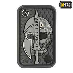 M-Tac - Naszywka Morale Patch - Molon Labe Ace 3D PVC - Szary - 51127011