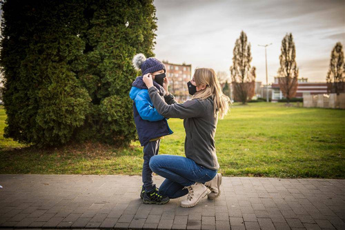 Helikon - Maseczka Ochronna Wielorazowa Profilowana Uniwersalna - Czarny - MA-RUP-CB-01