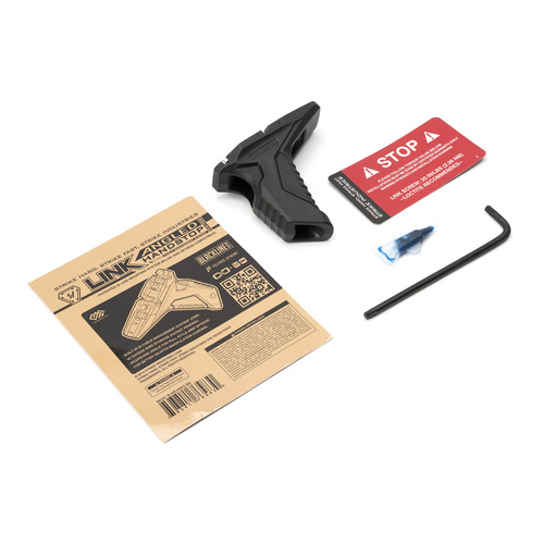 Strike Industries - Chwyt przedni Link Angled HandStop with Cable Management System - M-LOK / KeyMod - Czarny - SI-AR-HSFG-BK
