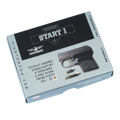 Rosomak - Pistolet hukowy mod. START 1 - 6-strzałowy - 6 mm Short - Czarny