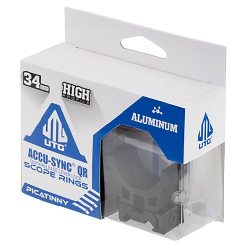 Leapers - Montaż dwuczęściowy AccuSync 34/22 - 34 mm - Wysoki - Czarny - AQR420