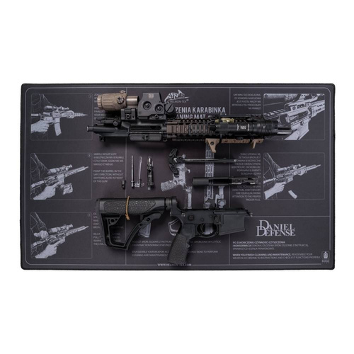 Helikon - Mata do czyszczenia broni - 85x50 cm - Czarna - AC-RCM-NN-01