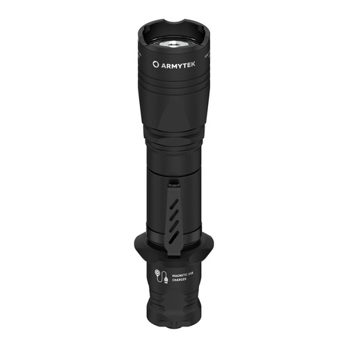 Armytek - Latarka taktyczna Dobermann Pro Magnet USB - Biała - 1500 lumenów - F07501C