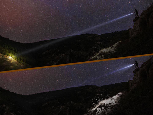 Fenix - Latarka laserowa akumulatorowa TK30 - 5000 mAh - 500 lumenów