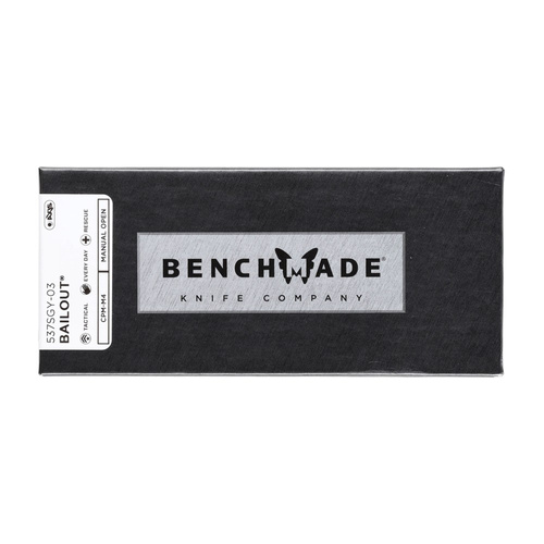 Benchmade - Nóż składany Benchmade 537SGY-03 Bailout - CPM-M4 - Czarny - 537SGY-03