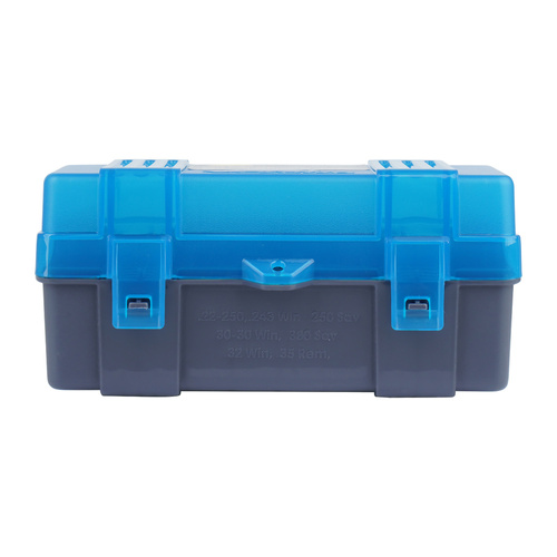 Plano - Pudełko na amunicję do karabinka - Kaliber .22 - Pojemność 50 szt. - Polimerowe - Niebieskie - 122850