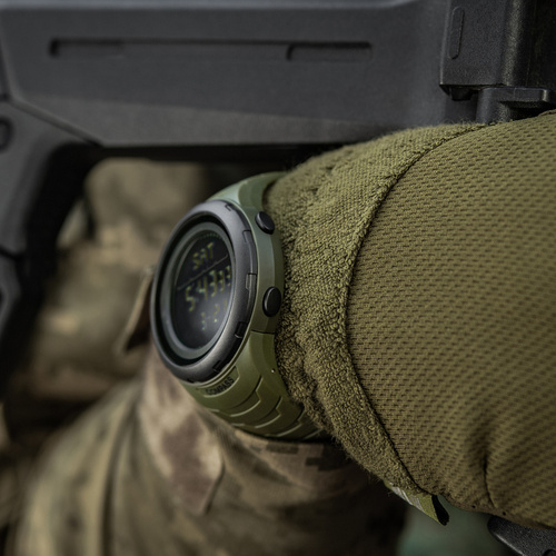 M-Tac - Zegarek taktyczny 2166 - LED - 5 ATM - Zielony - 50008001