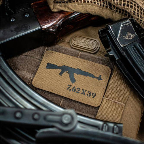 M-Tac - Naszywka AKM 7,62x39 Laser Cut - Coyote/Czarna - 51110502