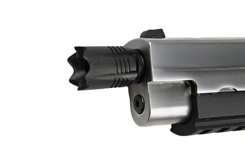 WE - Replika ASG pistoletu P-Virus - Green Gas - Czarna/Srebrna - WET-02-006748