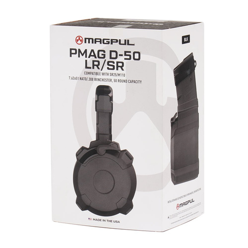 Magpul - Magazynek PMAG D-50 LR/SR GEN M3 do AR10 / SR25 / M110 - Czarny - MAG993-BLK