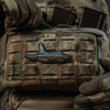 M-Tac - Naszywka Morale Patch 3D F-16 - PVC - Niebieski - 51538015