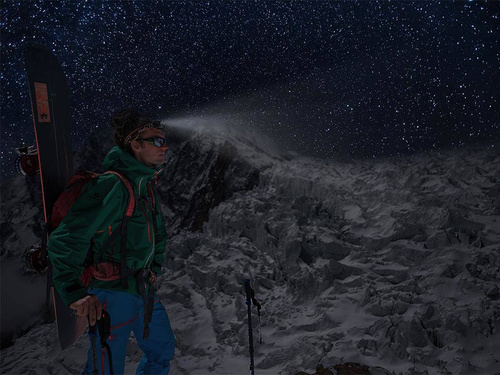 Fenix - Latarka czołówka LED z akumulatorem - 1400 lumenów - Czarna - HM65R