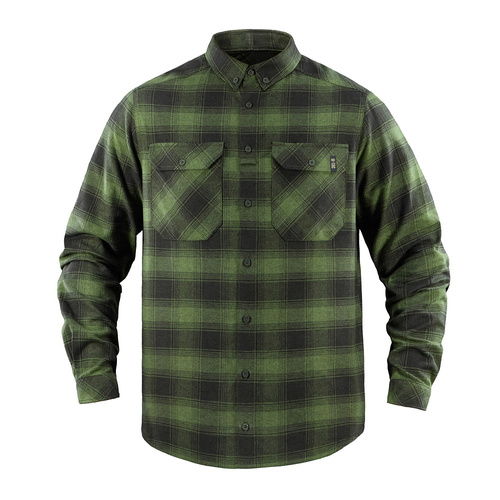 M-Tac - Koszula Lumberjack - Bawełna - Zielony/Czarny - 10026