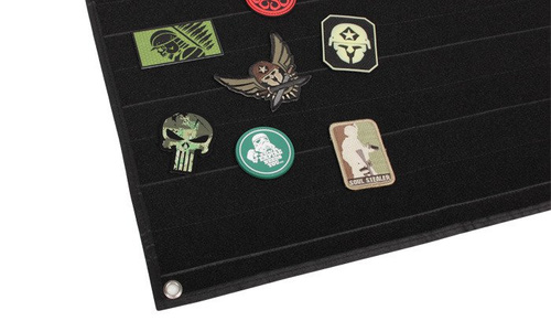 4TAC - Mata z rzepem do prezentacji naszywek - 59 x 78 cm - Czarny