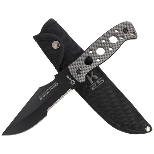K25 - Nóż Carbon Fiber Titanium Tactical 135 mm - 31824