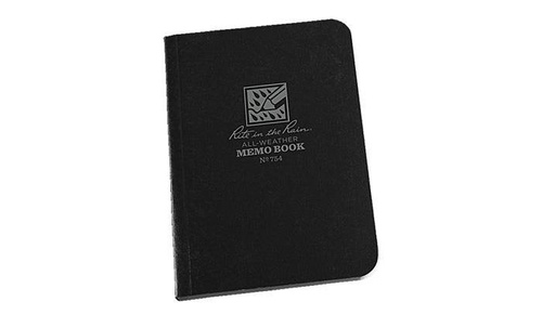 Rite in the Rain - Notatnik wodoodporny - 3 1/2 x 5" - 754 - Czarny