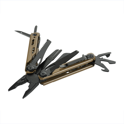M-Tac - Multitool Type 13 - 17 funkcji - Czarny/Brązowy - 60017302