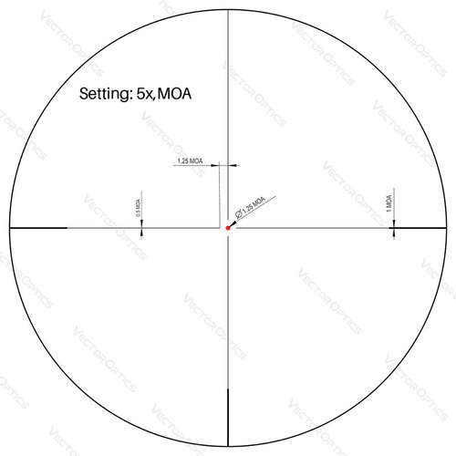 Vector Optics - Luneta biegowa Forester 1-5x24 - 30 mm - Second Focal Plane - FDE - SCOC-32