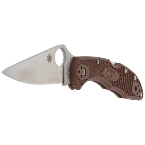 Spyderco - Nóż składany Delica® 4 FRN Flat Ground Brown - C11FPBN