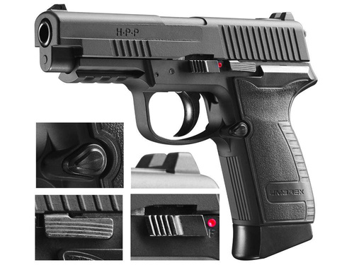 Umarex - Pistolet wiatrówka CO2 HPP - 4,5 mm - Czarny - 5.8156