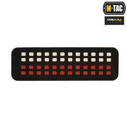 M-Tac - Naszywka Flaga Polski - Fluorescencyjna - Piksele - Laser Cut - Czarno / Czerwono / Biała - 51005102
