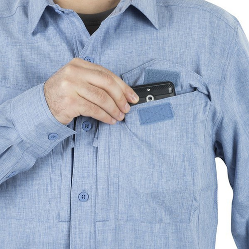 Helikon - Koszula Defender Mk2 Gentleman Shirt® - Melange Black / Grey - KO-DGM-PO-0119Z