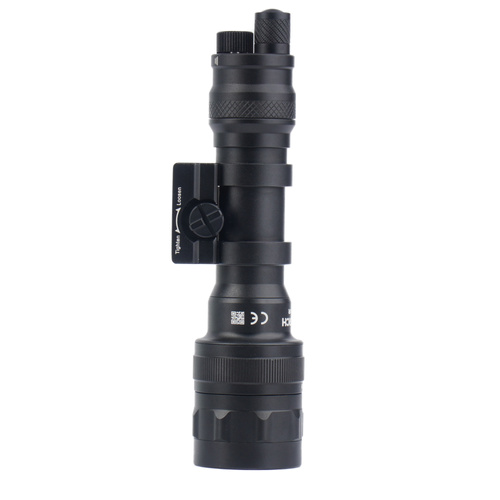 NEXTorch - Latarka taktyczna LED z IR na broń długą - 1000 lm - Czarna - WL50B IR