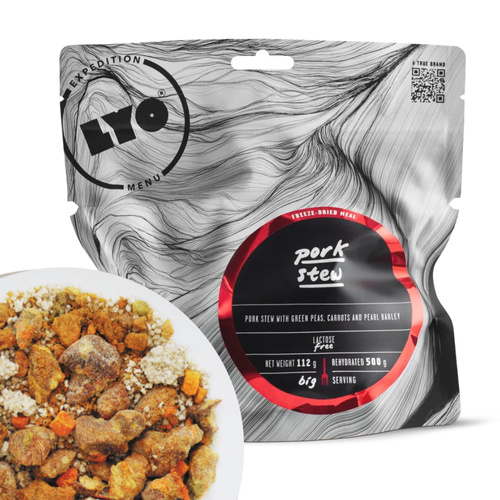 LyoFood - Liofilizowana racja żywnościowa Lyo Expedition - Gulasz wieprzowy z kaszą - 500 g