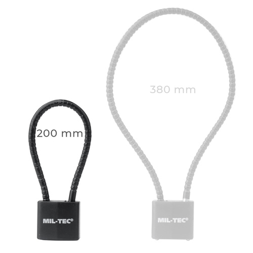 Mil-Tec - Kłódka zabezpieczająca do broni - 20 cm - Czarna - 15925150