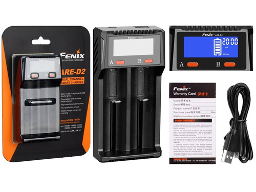 Fenix - Ładowarka USB ARE-D2 Dual Channel Smart Battery Charger