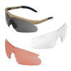 Swiss Eye - Okulary strzeleckie Raptor - Coyote - Smoke/Orange/Clear - M: 10162/ L: 10172