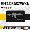 M-Tac - Naszywka AR-15 223/5,56 Laser Cut - Czarny/Szary - 51111211