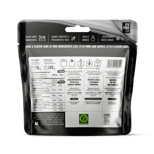 LyoFood - Liofilizowana racja żywnościowa Lyo Expedition - Kruszonka z jabłkiem - 140 g