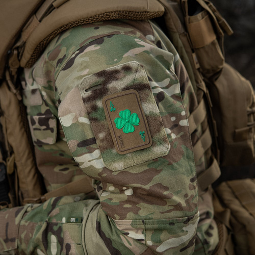 M-Tac - Naszywka Szczęśliwa Karta - Cordura 500D - Koniczyna - Coyote - 51391005