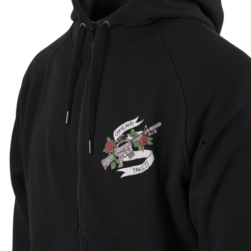 Helikon - Bluza rozpinana Come and take it Hoodie - Bawełna - Poliester - Czarny - BL-CTT-CB-01