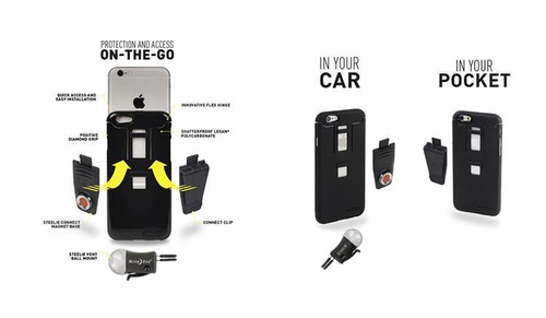 Nite Ize - Uchwyt do kratki Steelie Connect Case System for iPhone 6 - STCNTI6-01-R8