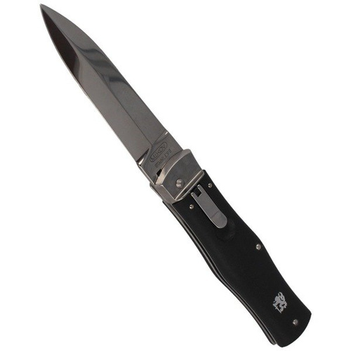 Mikov - Nóż sprężynowy Predator z klipsem - Czarny - 241-NH-1/N BK