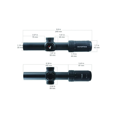 Victoptics - Luneta biegowa S6 1-6x24 - 30 mm - SFP - Burnt Brown - OPSL23 