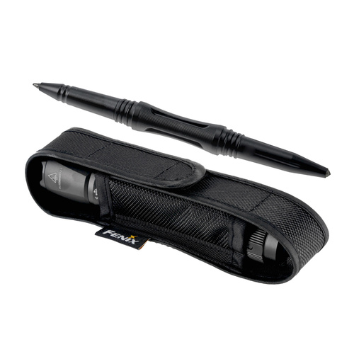 Fenix - Latarka taktyczna LED TK20R V2.0 z akumulatorem 5000 mAh + długopis T5 - 3000 lm - Czarna - TK20R V2.0 black+T5
