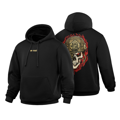 M-Tac - Bluza z kapturem Hoodie Worn to the Bone - Czarna - 20554002