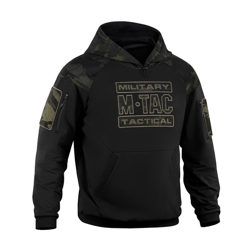 M-Tac - Bluza z kapturem Combat - Bawełna - Czarna - 20520208