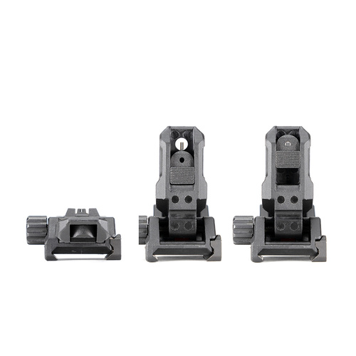 Strike Industries - Celownik przeziernikowy Strike Polymer Backup Sights - Składany - Picatinny - Czarny - SI-SPBUS