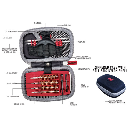 Real Avid - Zestaw do czyszczenia broni Gun Boss - Handgun Cleaning Kit - AVGCK310-P