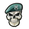 M-Tac - Naszywka Czaszka w Berecie - PVC - 3D - Zielony - 52338201
