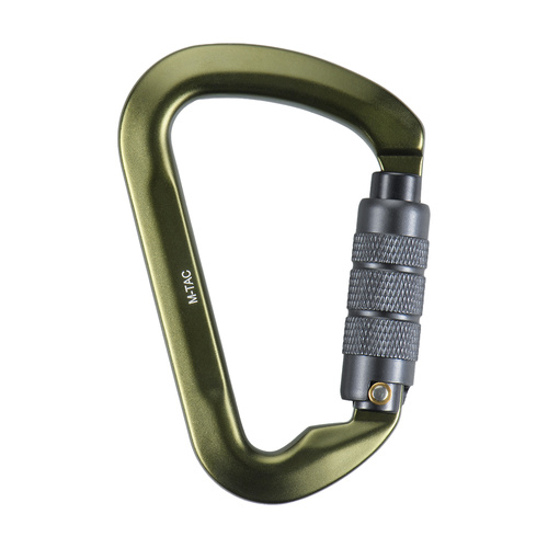 M-Tac - Karabińczyk 10cm z blokadą bagnetową Keylock - Zielony - 60094001