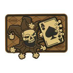 M-Tac - Naszywka Morale Patch - Joker Skull 3D PVC - Coyote - 51120005