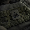 M-Tac - Naszywka Laser cut Valknut kwadrat - Czarny / Ranger Green  - 51162232