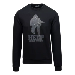 Helikon - Bluza Help is not coming - Unisex - Bawełna - Poliester - Czarny - BL-HIN-CB-01